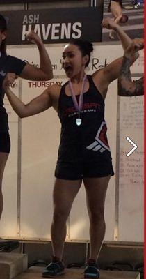 Charyl takes second place at a CrossFit competition. Very impressive.