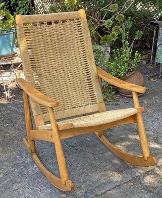 Vintage Wegner style rope rocker