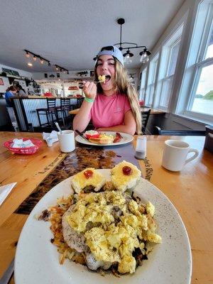 Shady Oak Potato plate. Breakfast of champions!