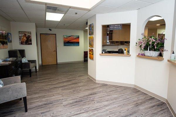 Our Lobby at North County Ear Nose & Throat, Head & Neck Surgery in Vista, CA.