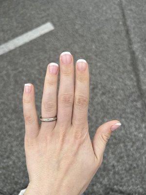 French tips by Tracy (small like I asked)