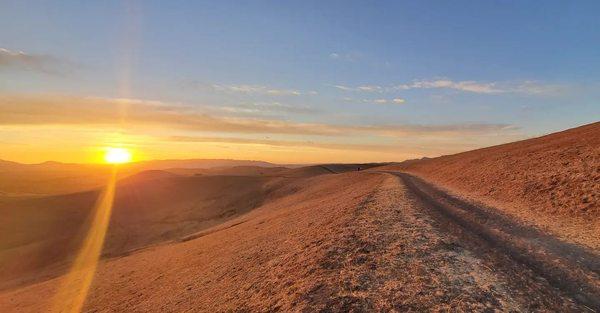 Sunset ride.