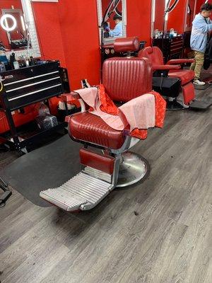 Antique barber chair