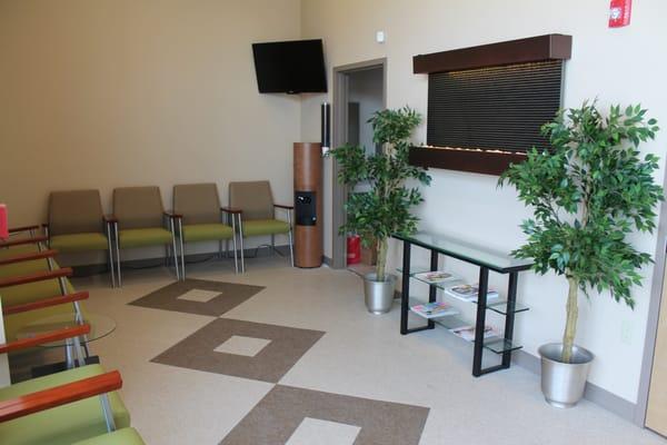 Our waiting room: Where you will spend the least amount of time.