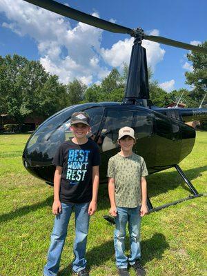 Helicopter ride in Branson mo