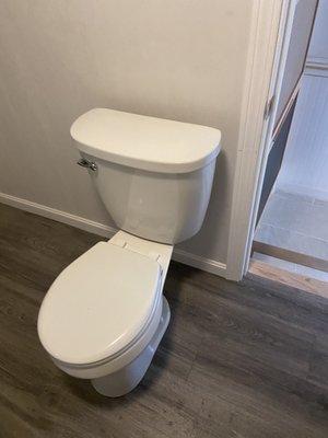 New high line Mansfield toilet 
 Comfort hight