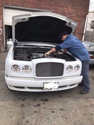 Bentley repairing