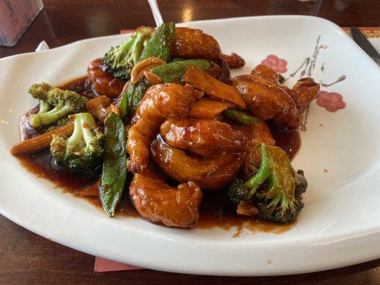 General Tsos shrimp, very yummy