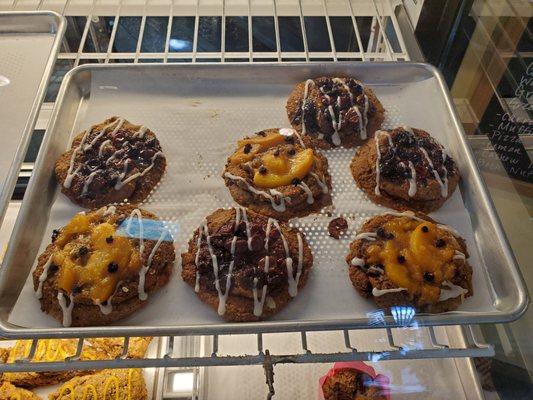 Danish (blueberry, Raspberry, and a Cherry danish)