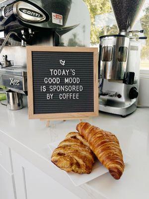 Coffee time is always a good time especially when paired with a breakfast danish or a yummy pastry.