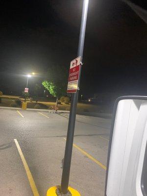 No overnight parking