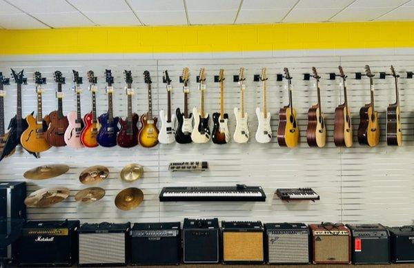 We love to pawn, buy, and sell musical instruments and cool gear.