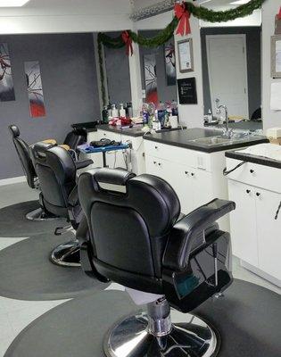 This salon also has a barber shop