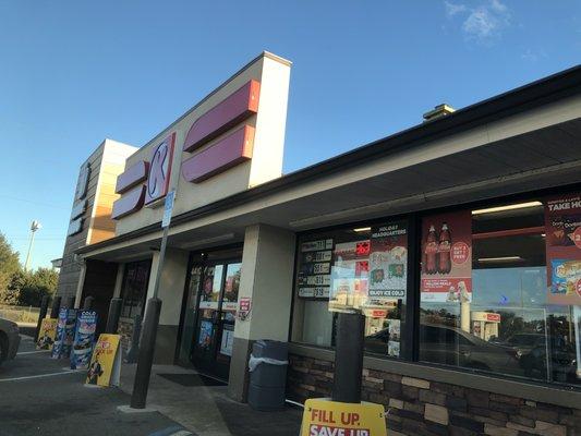 Circle K storefront.  This place had a Dunkin Donuts shop inside.