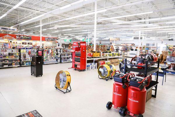 Wide view of part of the Nederland store.