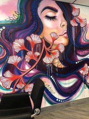 Hand painted mural -