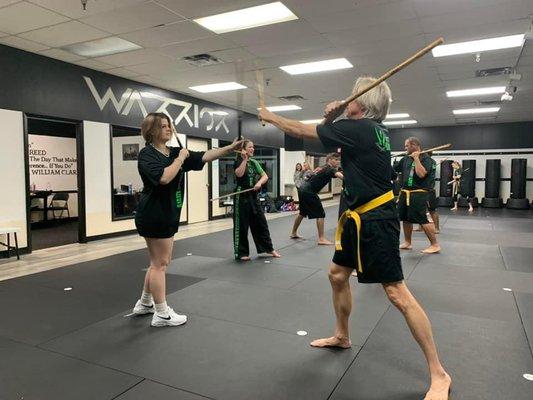 Kali stick training is great for coordination