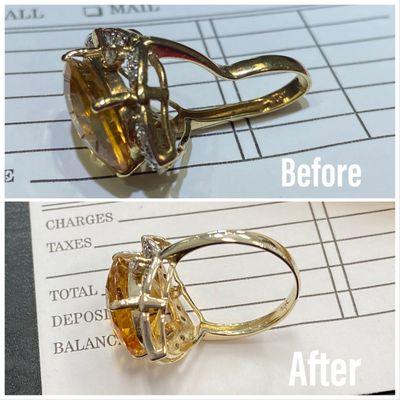 Ring repair.