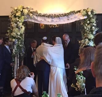 Our chuppah, thanks to Jeri!