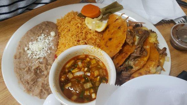 Birria Taco platter