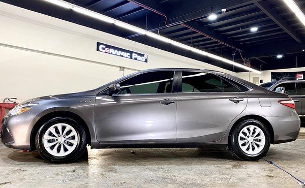 Silver package - 2 layer Ceramic Pro coating - 5 year warranty on my Camry Hybrid