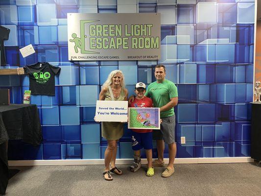 We escaped!