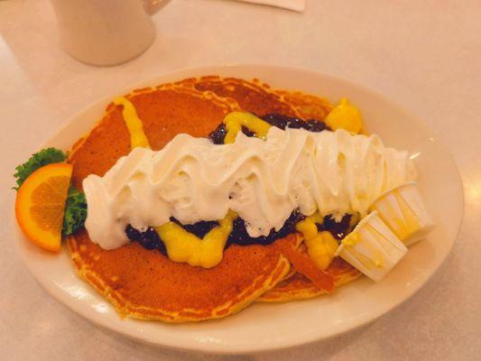 3 Piece Blueberry Pancakes