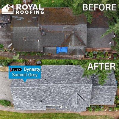 This premium product enhances the home's aesthetics and protection. Thrilled to transform this Pine Lake home with breathtaking views!