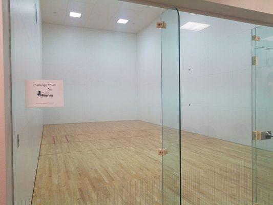 One of two racquet ball courts...