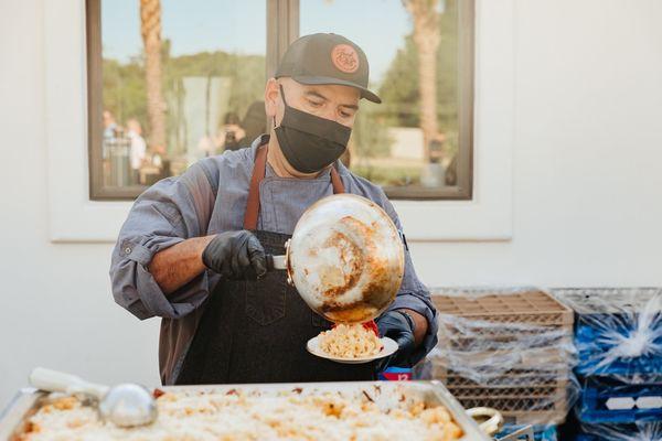 Mac and Cheese station