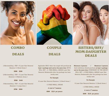 Sizzle in Summer with your favorite DEALS! #bff #bestdeals #laser #medspa #aesthetics #losangeles