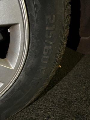 Right size tire: 215/60