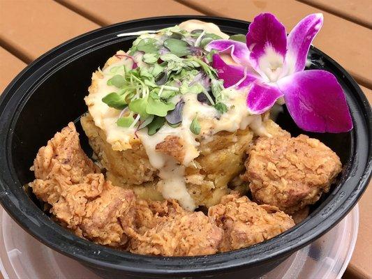 Mofongo With Jackfruit Chicharron