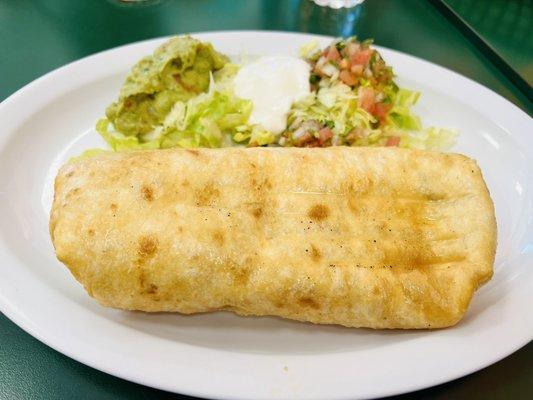 Chimichanga with Carne Asada.