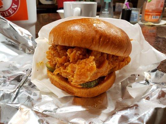 Spicy chicken sandwich