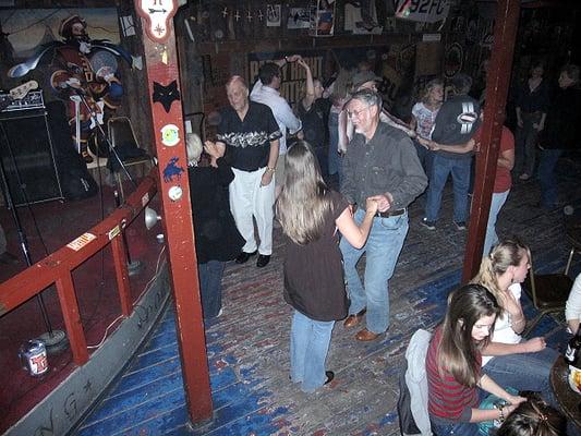 Swing dancing at the Dog.