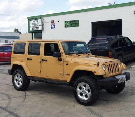 2014 Jeep Wrangler 2.5 lift kit install