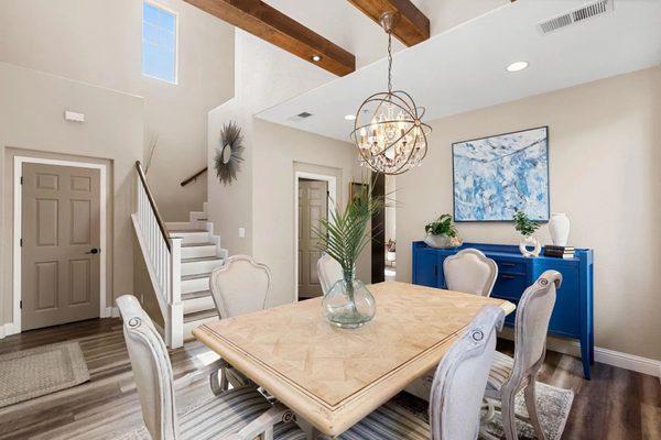 Remodeled dining area, sold 10% over Zillow