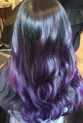 Purple balayage by Koko