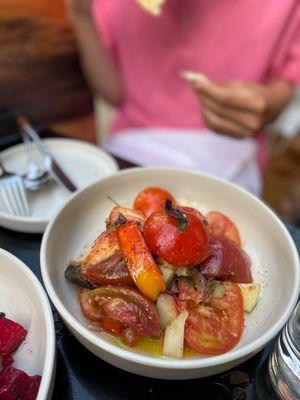 Tomato salad - fresh tomatoes for the season