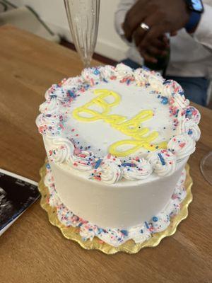 Gender reveal cake