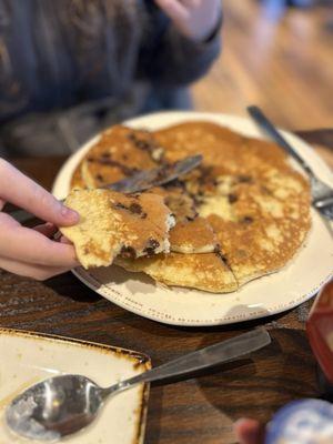 Chocolate chip pancakes