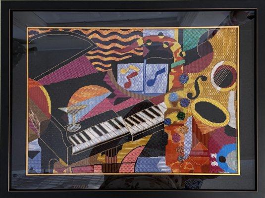 Music room Needlepoint Wall hanging