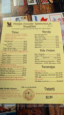 Breakfast Menu