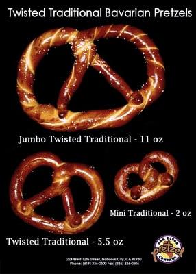 Pretzel sizes