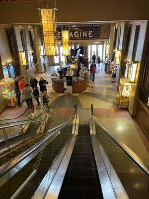 Going down the single person wide escalator at Birmingham 8!