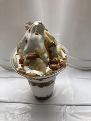 Banana - Pecan - Hot Caramel Parfait Specialty