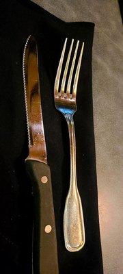 This is what CLEAN silverware should look like!!! And this is not from Texas Roadhouse.