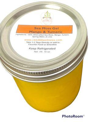 Wildcrafted Mango Tumeric Sea Moss Gel