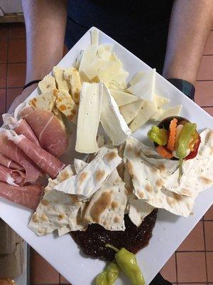 This is a large cheeses tray to share with family and friends